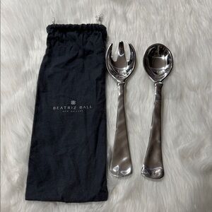 Beatriz Ball Silver Salad Servers
